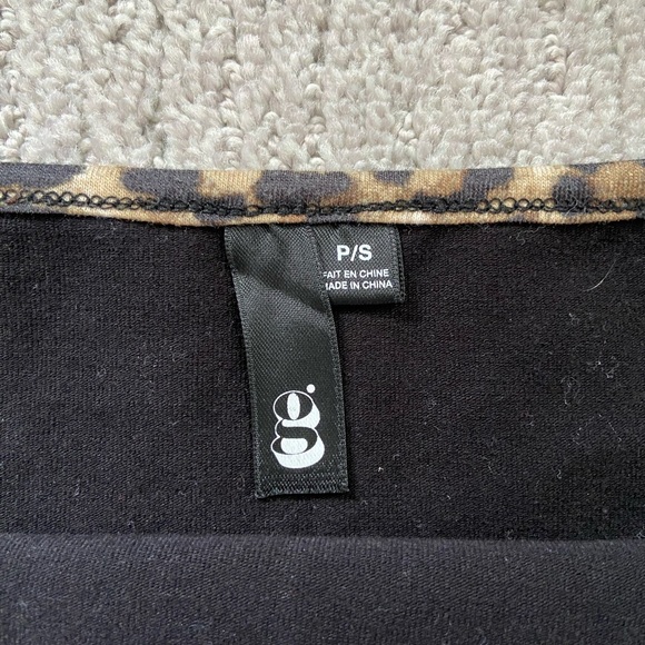 •Garage •Small •Black and Leopard print tank - Picture 3 of 3